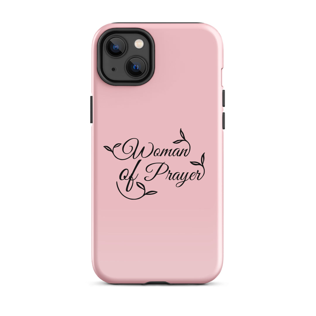 Christian Phone Case Woman of Prayer Pink for iPhone® iPhone® Phone Cases Glossy iPhone 14 Plus 