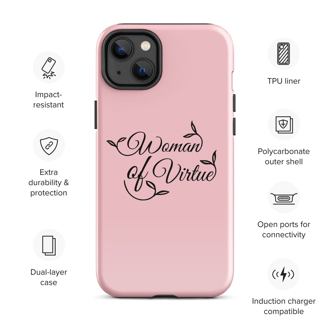 Christian Phone Case Woman of Virtue Pink for iPhone® iPhone® Phone Cases   