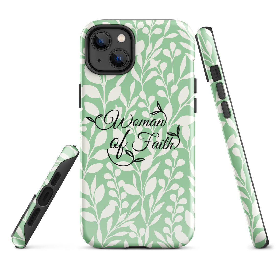 Christian Phone Case Woman of Faith Green for iPhone® iPhone® Phone Cases   