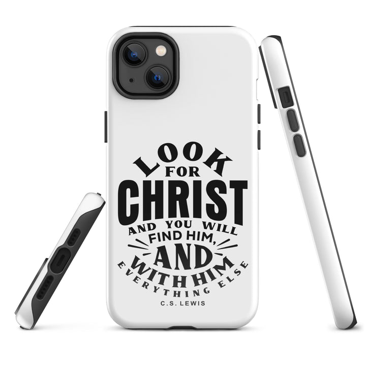 Christian Phone Case Look For Christ White for iPhone® iPhone® Phone Cases   