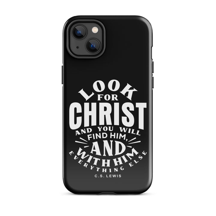 Christian Phone Case Look For Christ Black for iPhone® iPhone® Phone Cases Glossy iPhone 14 Plus 