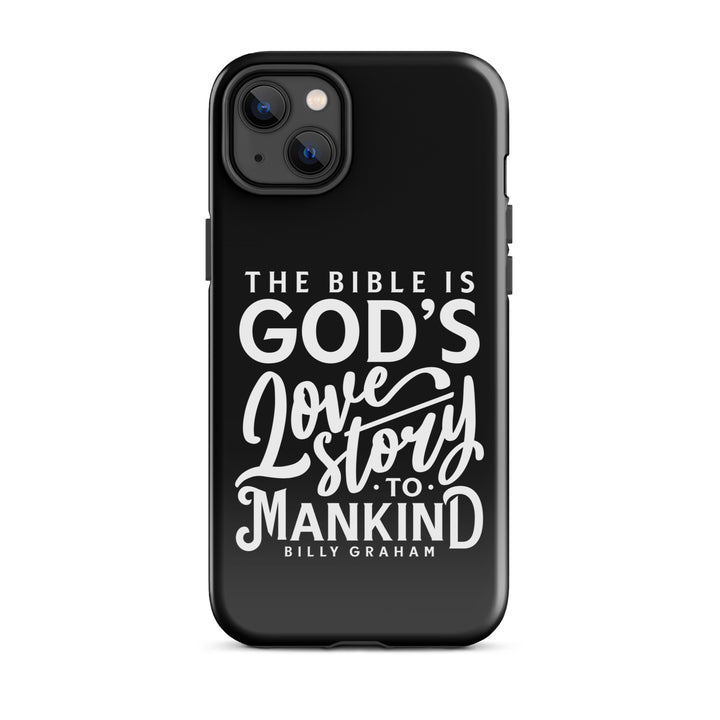 Christian Phone Case God's Love Story Black for iPhone® iPhone® Phone Cases Glossy iPhone 14 Plus 