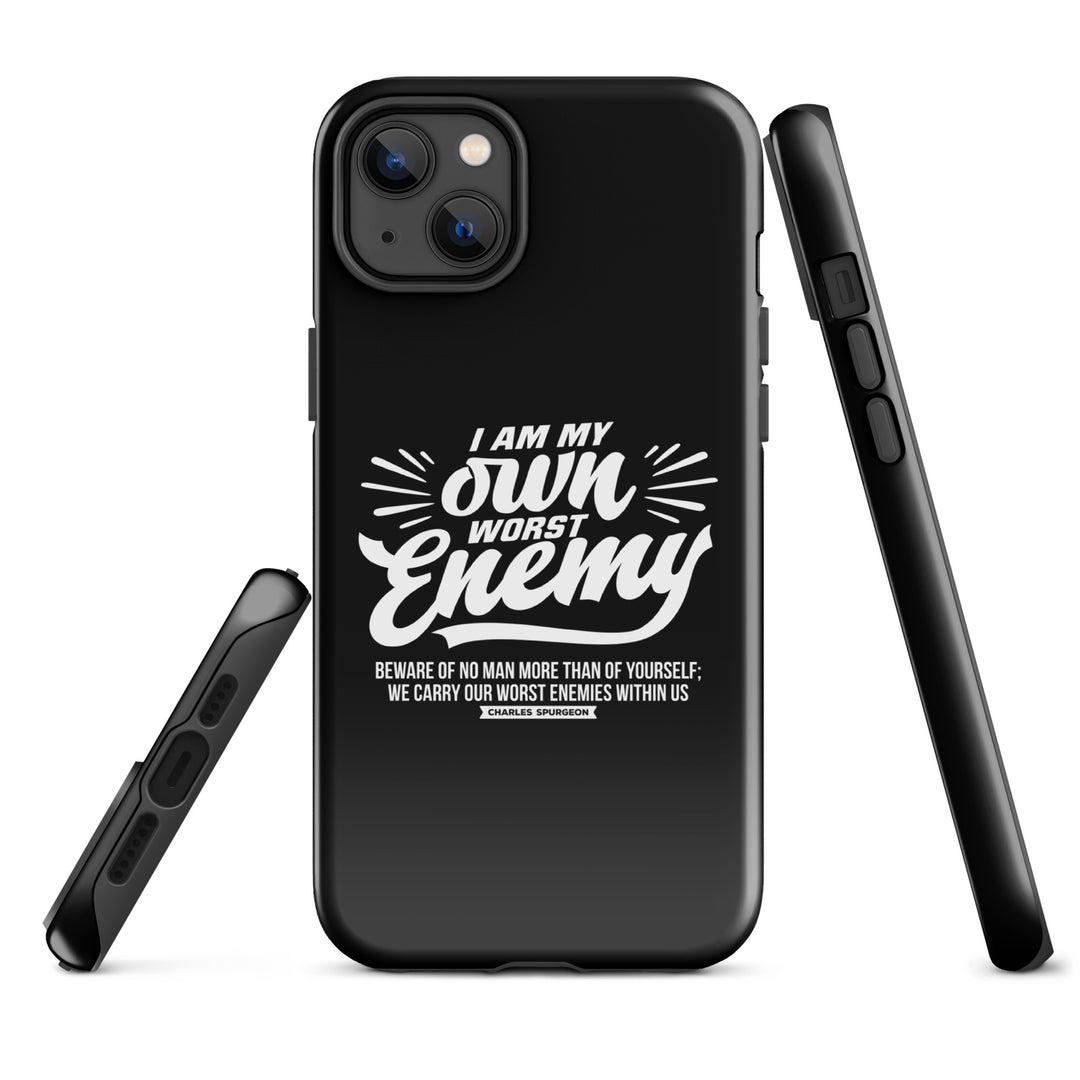 Christian Phone Case Worst Enemy Black for iPhone® iPhone® Phone Cases   