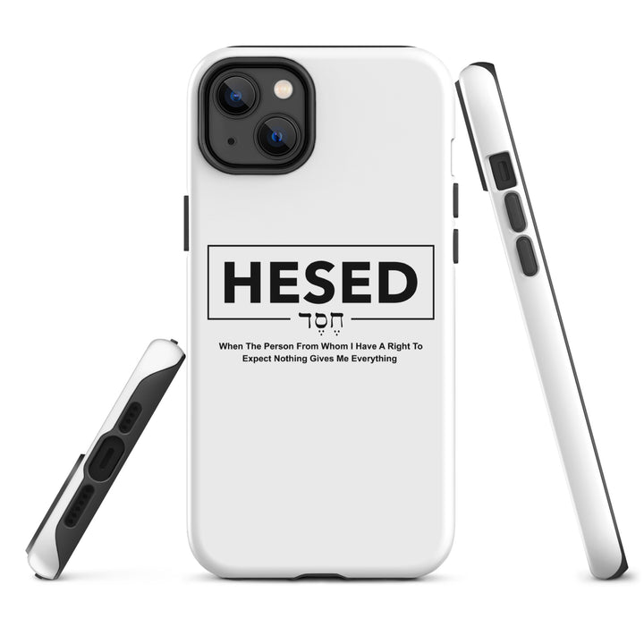 Christian Phone Case Hesed Everything White for iPhone® iPhone® Phone Cases   