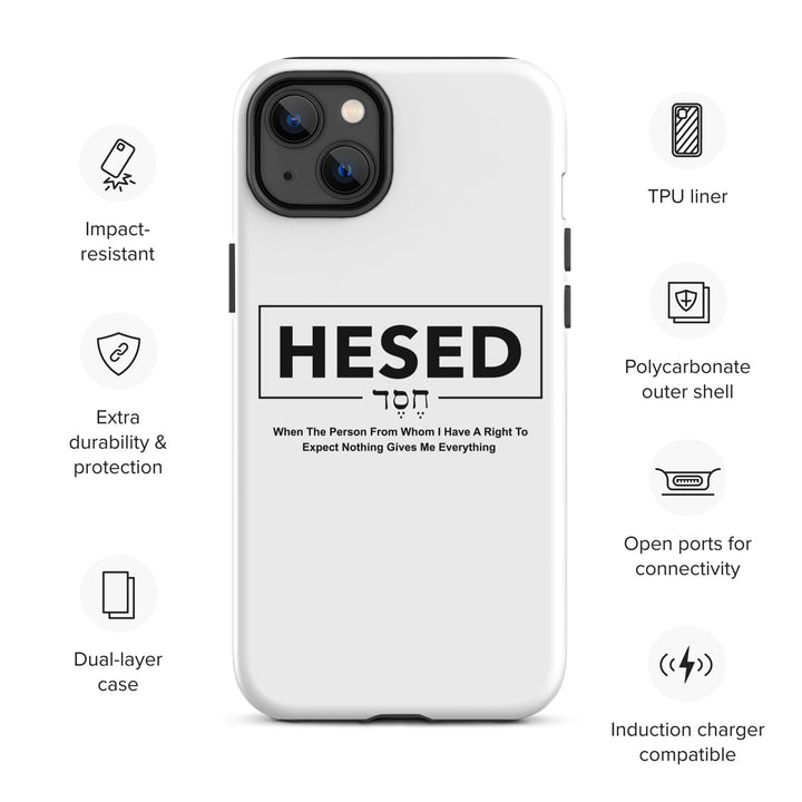 Christian Phone Case Hesed Everything White for iPhone® iPhone® Phone Cases   