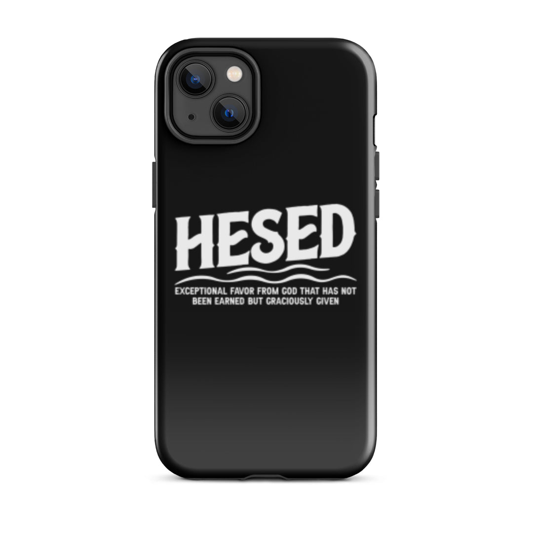 Christian Phone Case Hesed Exceptional Favor Black for iPhone® iPhone® Phone Cases Glossy iPhone 14 Plus 