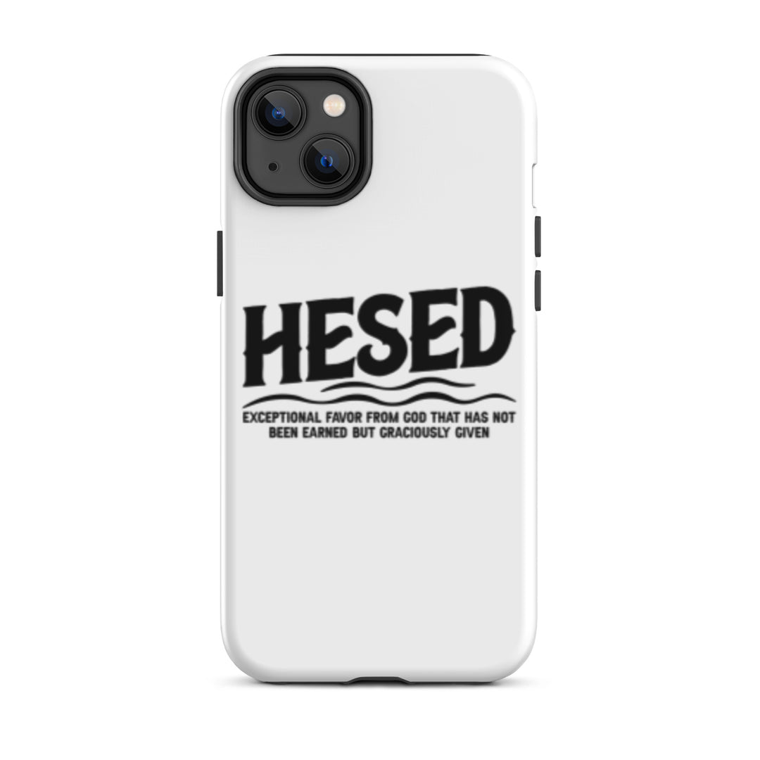 Christian Phone Case Hesed Exceptional Favor White for iPhone® iPhone® Phone Cases Glossy iPhone 14 Plus 