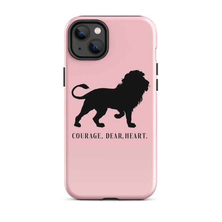 Christian Phone Case Courage Dear Heart Pink for iPhone® iPhone® Phone Cases Glossy iPhone 14 Plus 