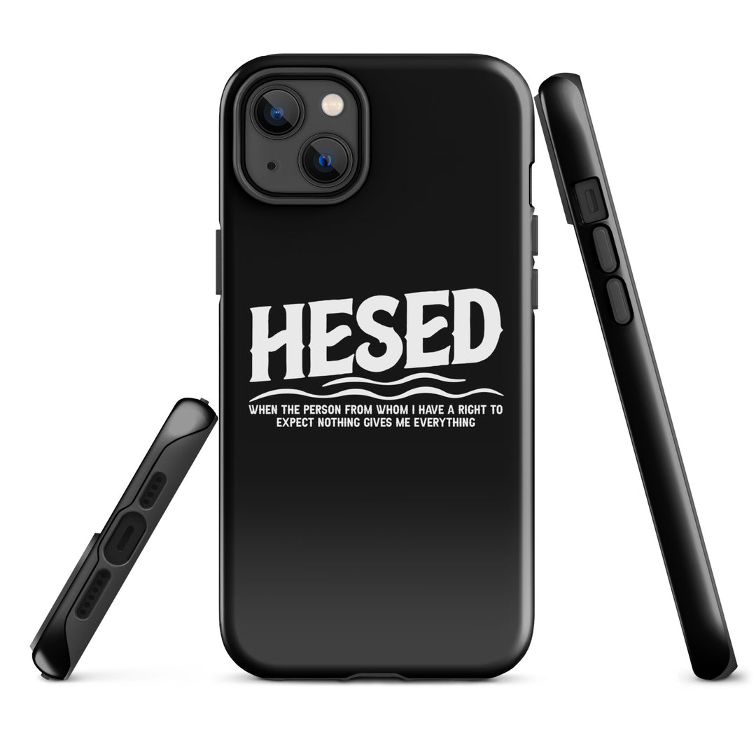 Christian Phone Case Hesed Everything Black for iPhone® iPhone® Phone Cases   