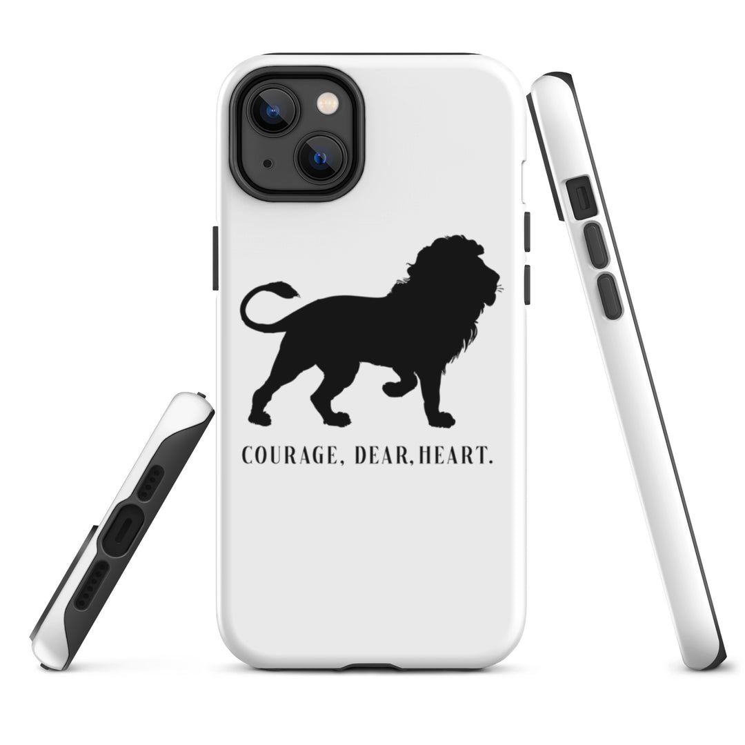 Christian Phone Case Courage Dear Heart White for iPhone® iPhone® Phone Cases   