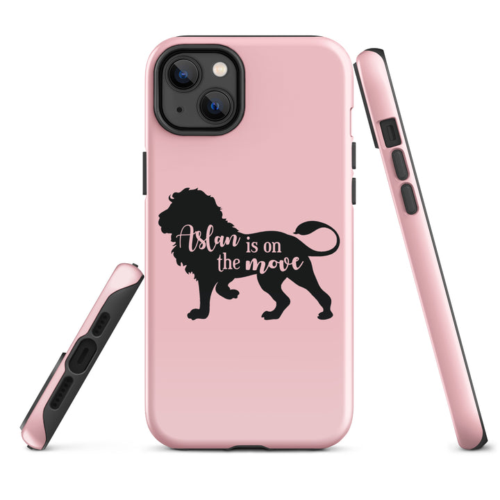 Christian Phone Case Aslan Is On Move Pink for iPhone® iPhone® Phone Cases   