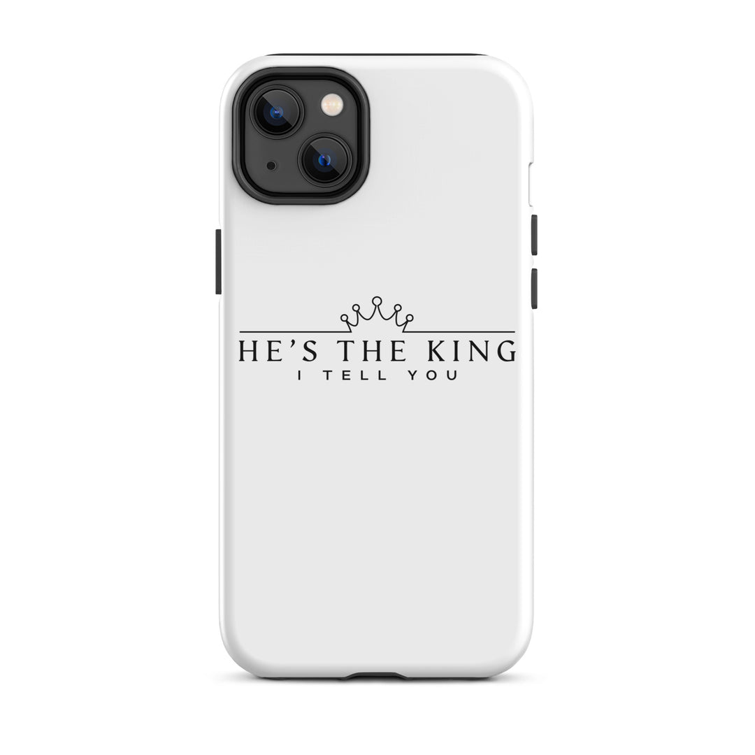 Christian Phone Case He's The King White for iPhone® iPhone® Phone Cases Glossy iPhone 14 Plus 