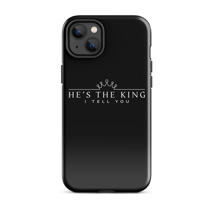 Christian Phone Case He's The King Black for iPhone® iPhone® Phone Cases Glossy iPhone 14 Plus 