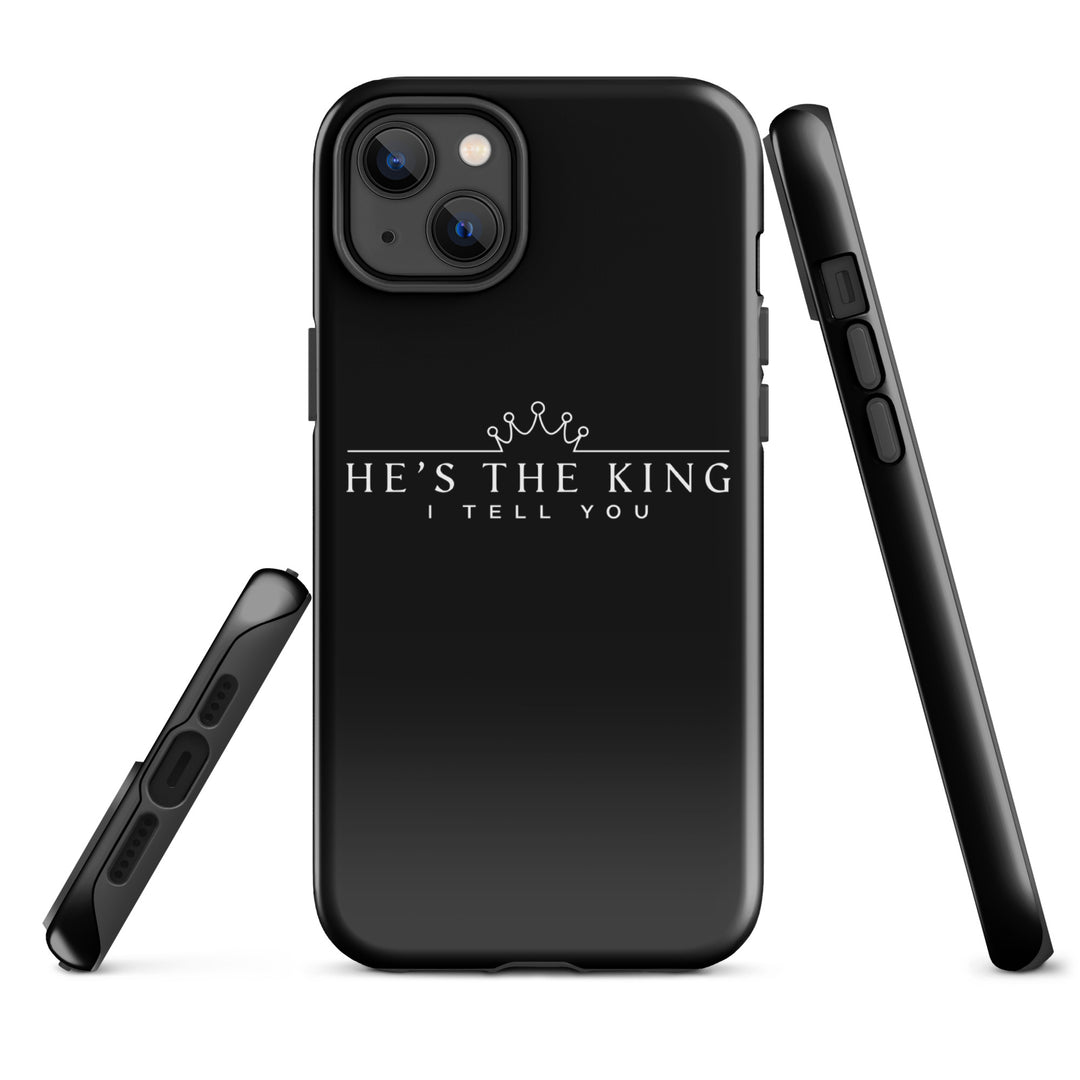 Christian Phone Case He's The King Black for iPhone® iPhone® Phone Cases   