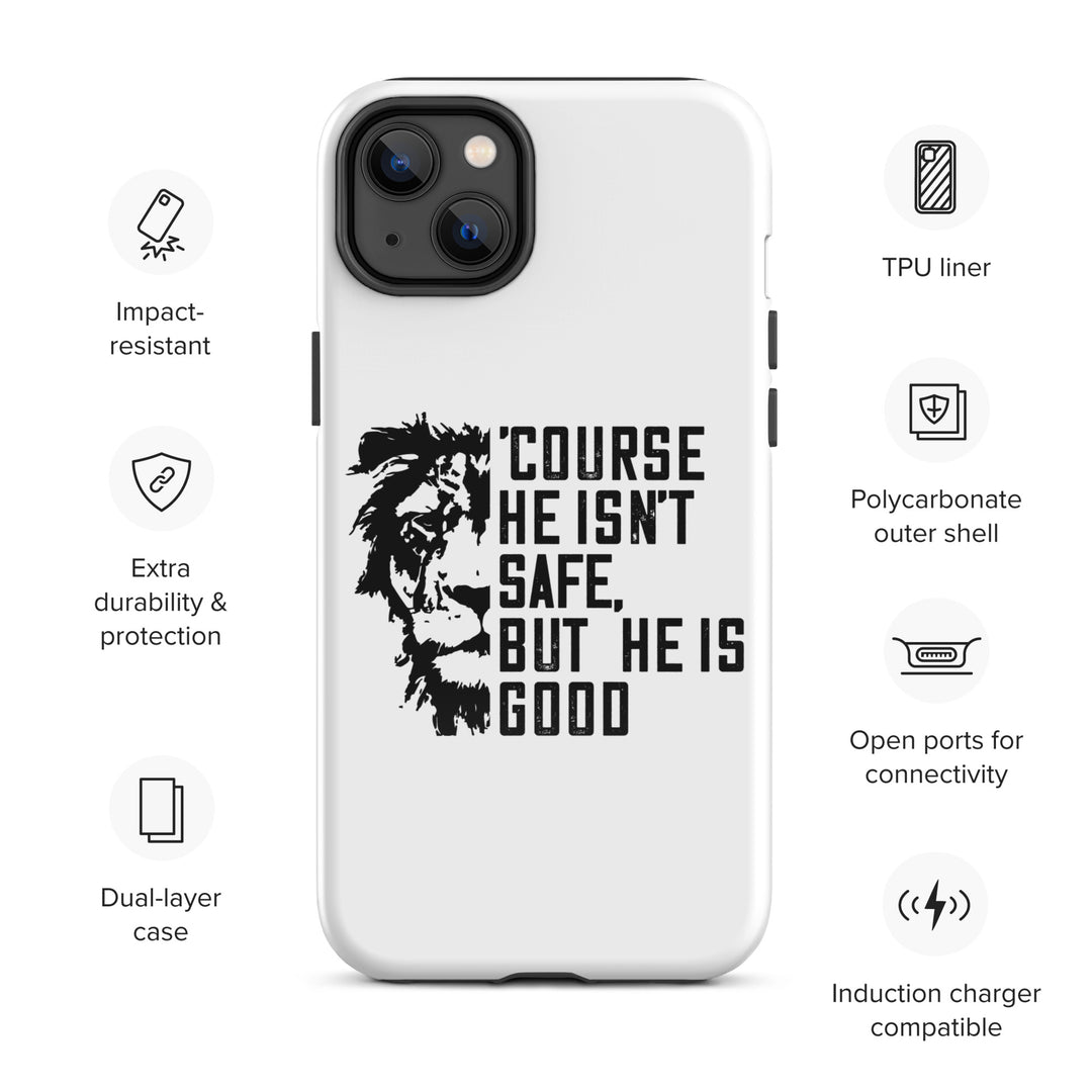 Christian Phone Case 'Course He Isn't Safe White for iPhone® iPhone® Phone Cases   