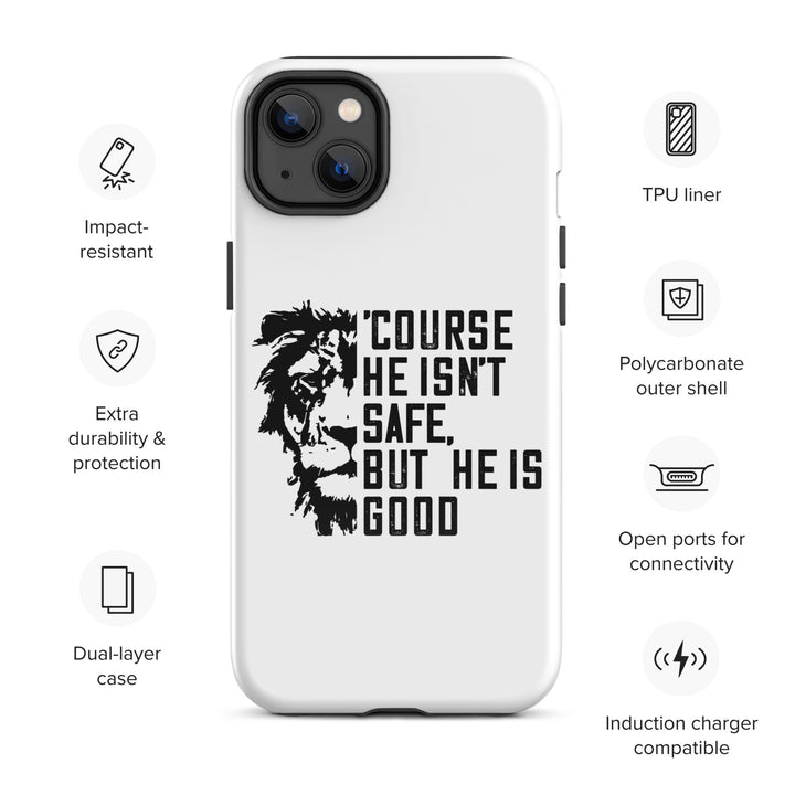 Christian Phone Case 'Course He Isn't Safe White for iPhone® iPhone® Phone Cases   