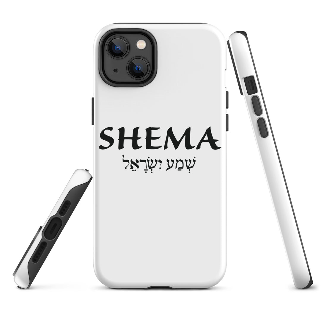 Christian Phone Case Shema Hebrew White for iPhone® iPhone® Phone Cases   