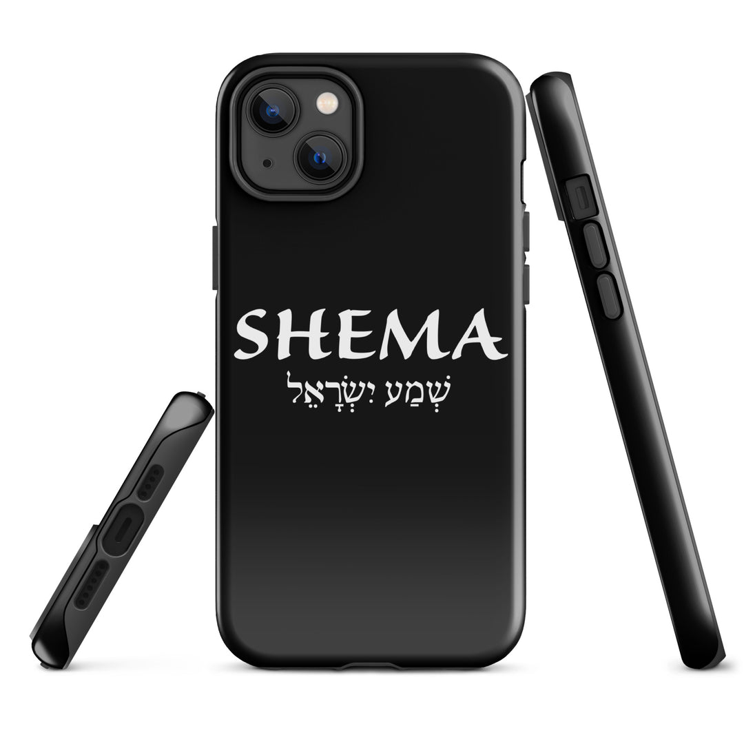 Christian Phone Case Shema Hebrew Black for iPhone® iPhone® Phone Cases   