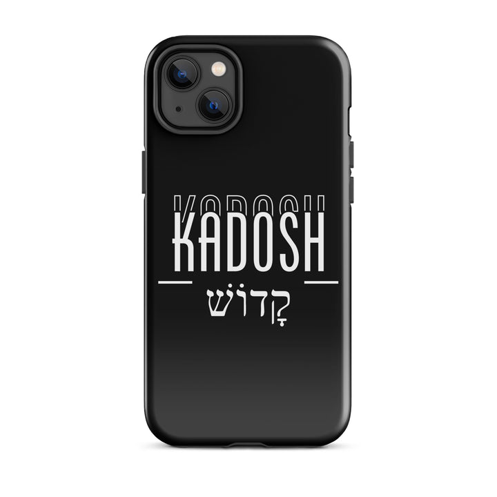 Christian Phone Case Kadosh Hebrew Black for iPhone® iPhone® Phone Cases Glossy iPhone 14 Plus 