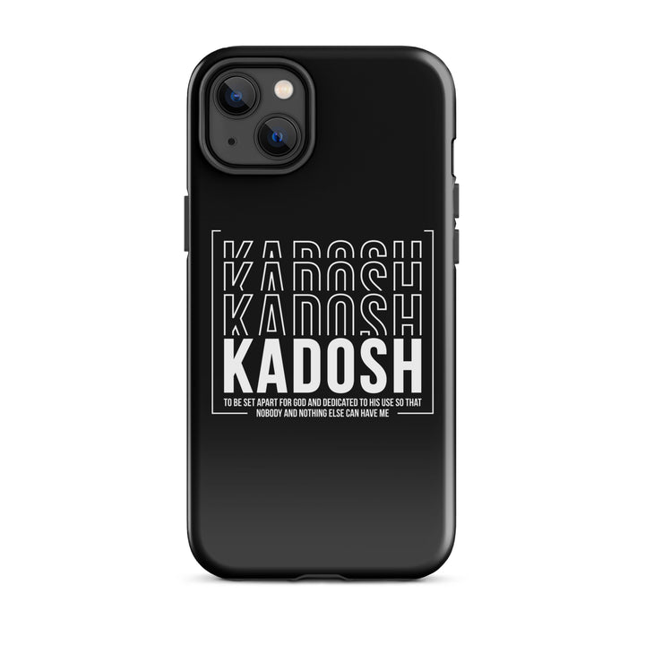 Christian Phone Case Kadosh Dedicated To His Use Black for iPhone® iPhone® Phone Cases Glossy iPhone 14 Plus 