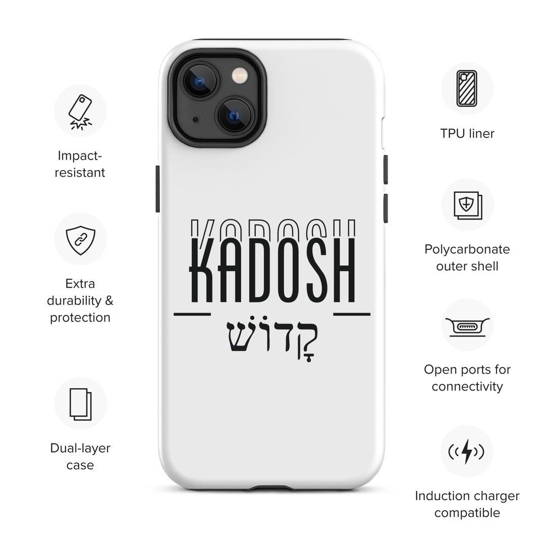 Christian Phone Case Kadosh Hebrew White for iPhone® iPhone® Phone Cases   