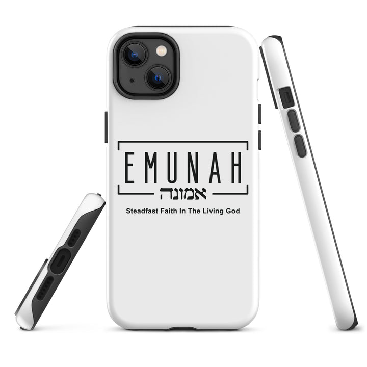 Christian Phone Case Emunah Steadfast Faith White for iPhone® iPhone® Phone Cases   