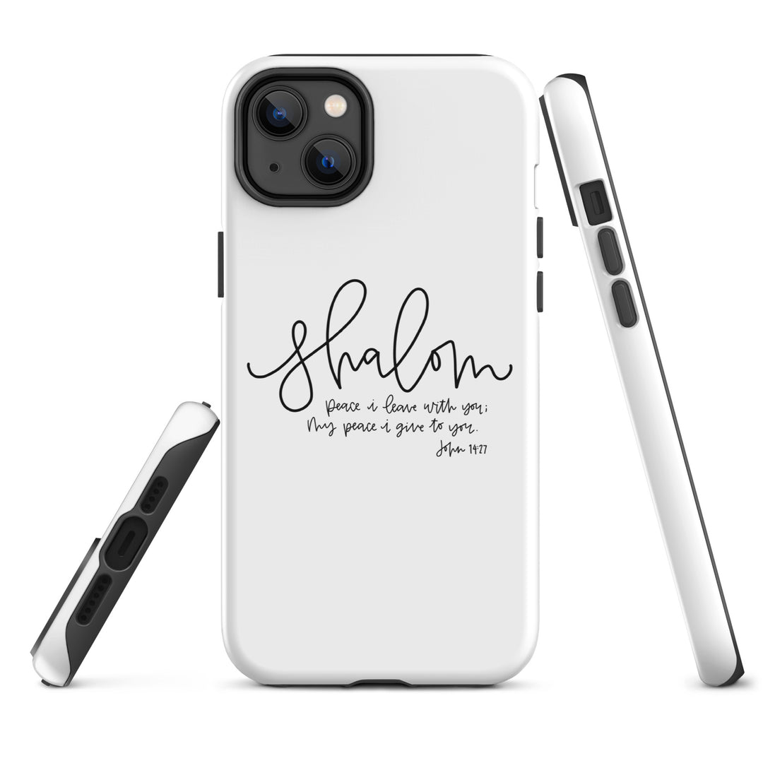 Christian Phone Case Shalom White for iPhone® iPhone® Phone Cases   