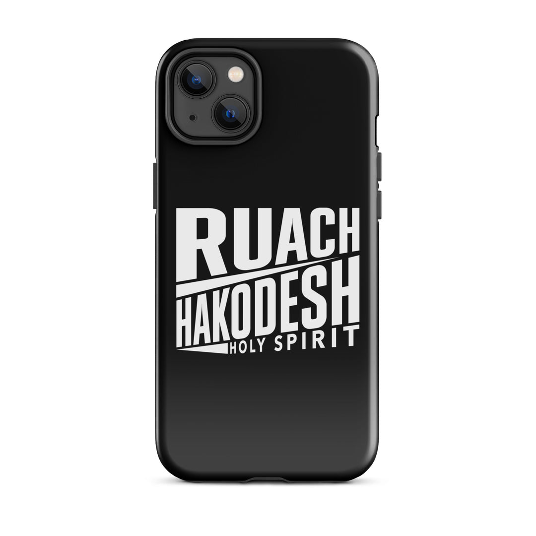 Christian Phone Case Ruach Hakodesh Holy Spirit Black for iPhone® iPhone® Phone Cases Glossy iPhone 14 Plus 