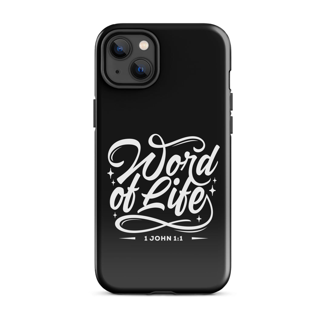 Christian Phone Case Word of Life Black for iPhone® iPhone® Phone Cases Glossy iPhone 14 Plus 