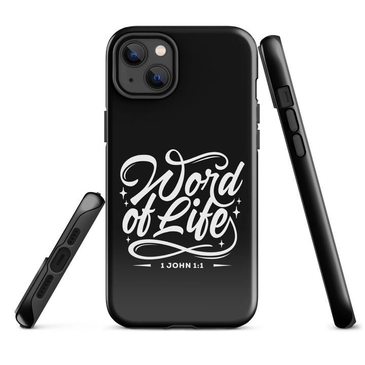 Christian Phone Case Word of Life Black for iPhone® iPhone® Phone Cases   