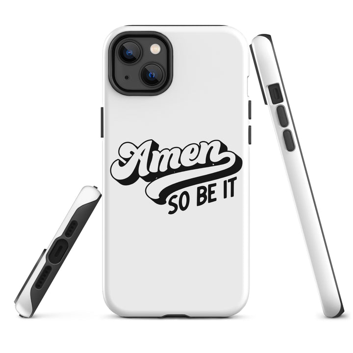 Christian Phone Case Amen So Be It White for iPhone® iPhone® Phone Cases   