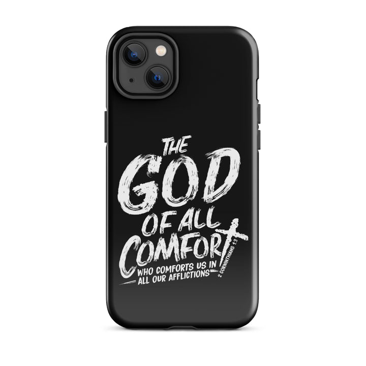 Christian Phone Case God of All Comfort Black for iPhone® iPhone® Phone Cases Glossy iPhone 14 Plus 