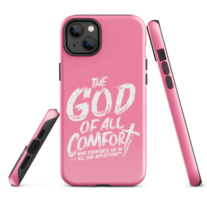 Christian Phone Case God of All Comfort Pink for iPhone® iPhone® Phone Cases   