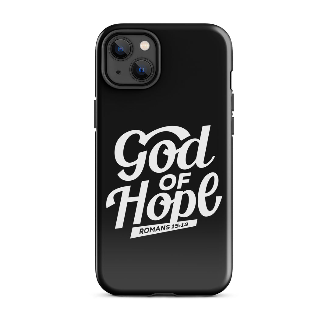 Christian Phone Case God of Hope Black for iPhone® iPhone® Phone Cases Glossy iPhone 14 Plus 