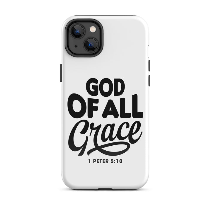 Christian Phone Case God of All Grace White for iPhone® iPhone® Phone Cases Glossy iPhone 14 Plus 