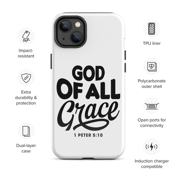 Christian Phone Case God of All Grace White for iPhone® iPhone® Phone Cases   