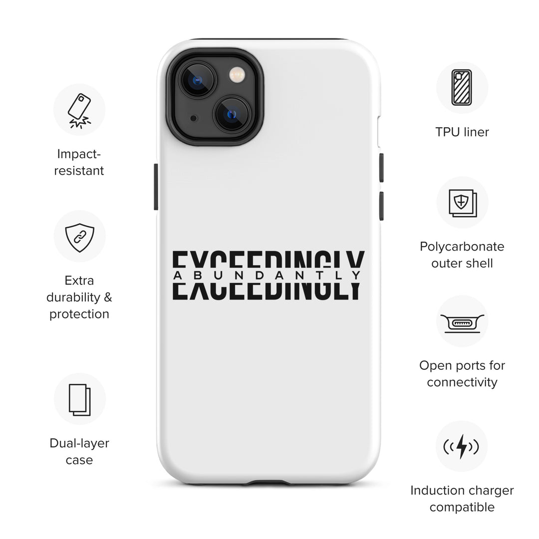 Christian Phone Case Exceedingly Abundantly White for iPhone® iPhone® Phone Cases   