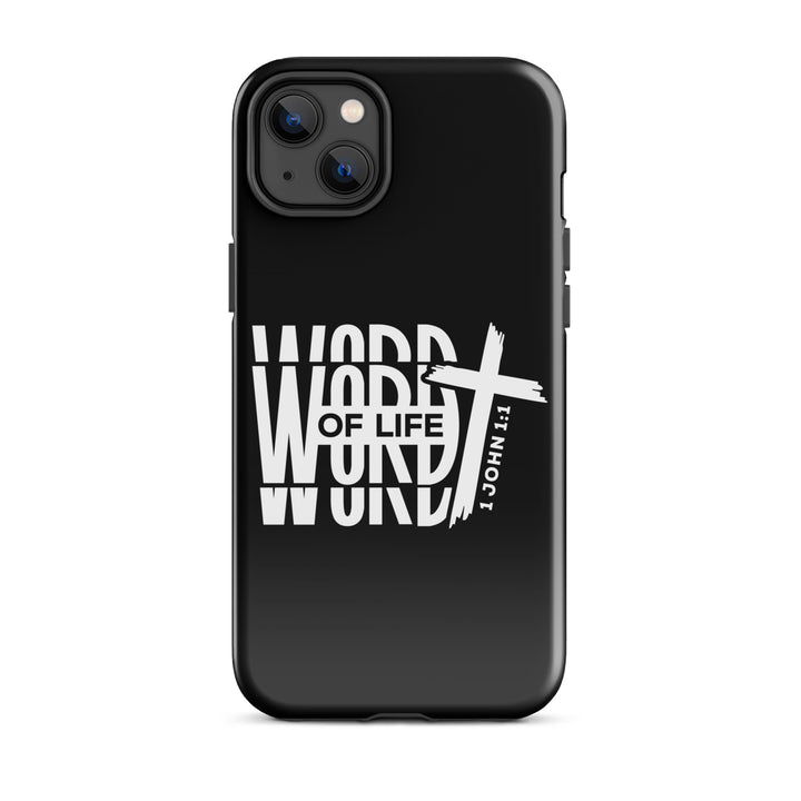 Christian Phone Case Word of Life Black for iPhone® iPhone® Phone Cases Glossy iPhone 14 Plus 