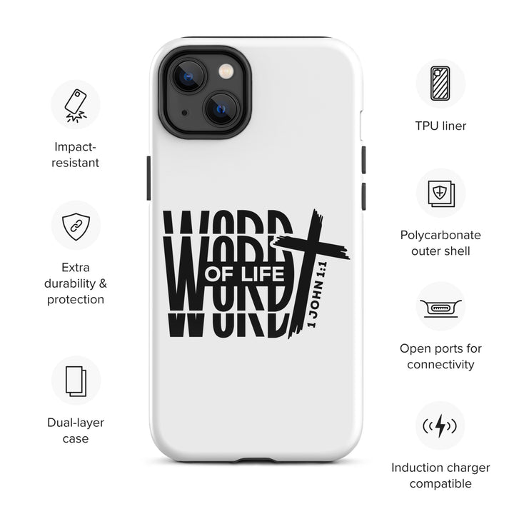 Christian Phone Case Word of Life White for iPhone® iPhone® Phone Cases   