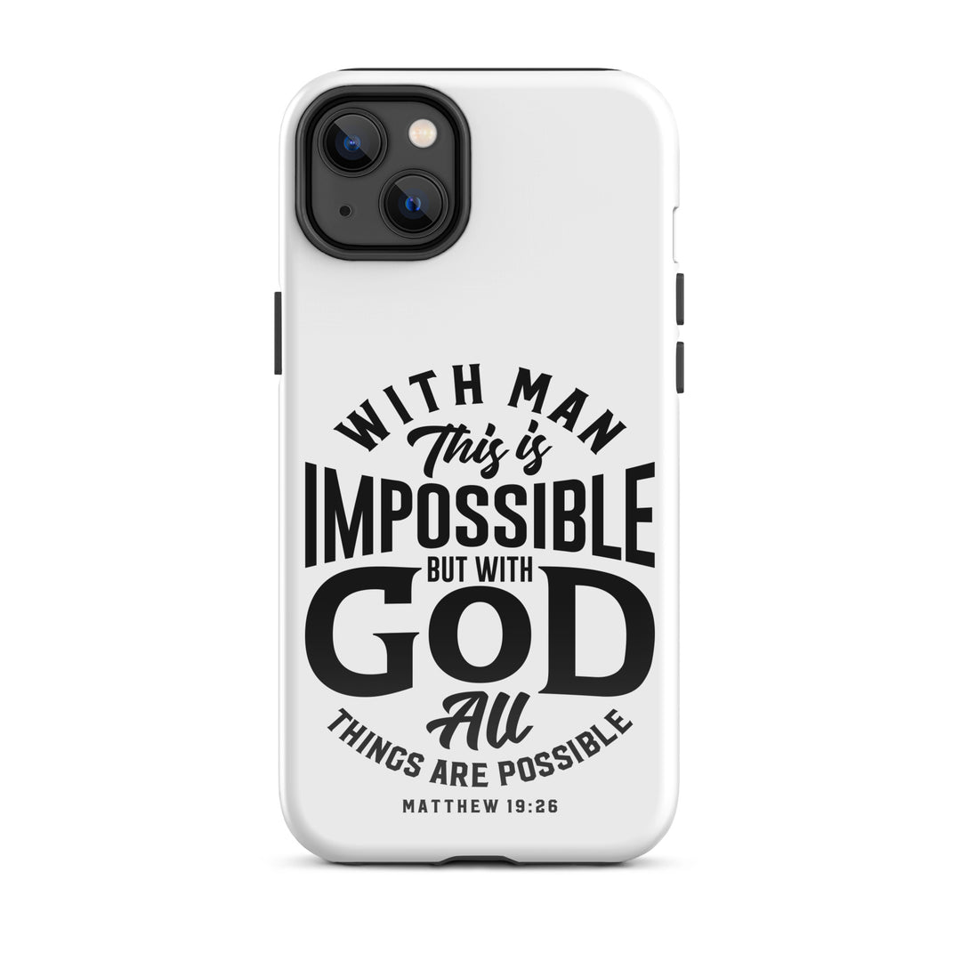 Christian Phone Case All Things Possible White for iPhone® iPhone® Phone Cases Glossy iPhone 14 Plus 