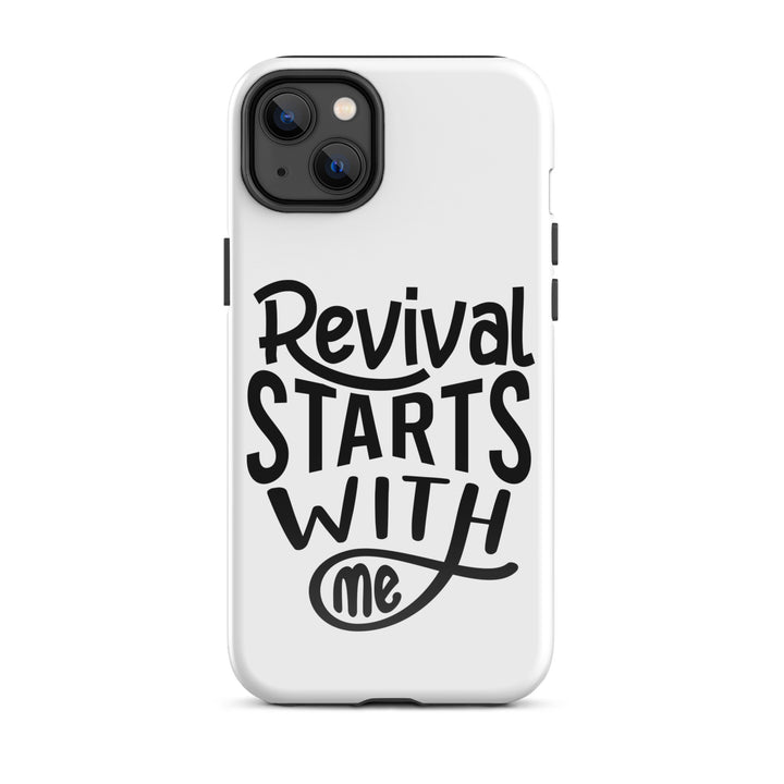 Christian Phone Case Revival Starts With Me White for iPhone® iPhone® Phone Cases Glossy iPhone 14 Plus 