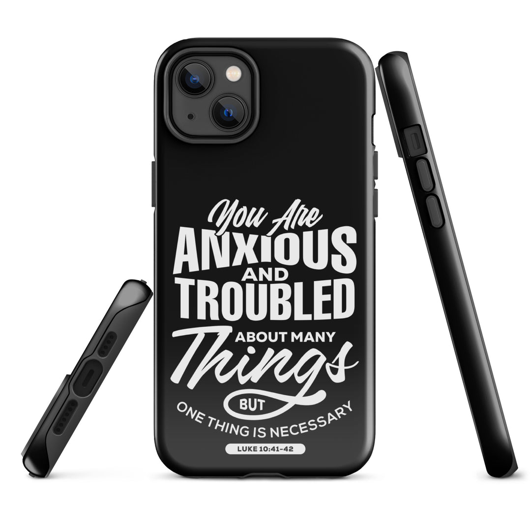 Christian Phone Case Anxious And Troubled Black for iPhone® iPhone® Phone Cases   