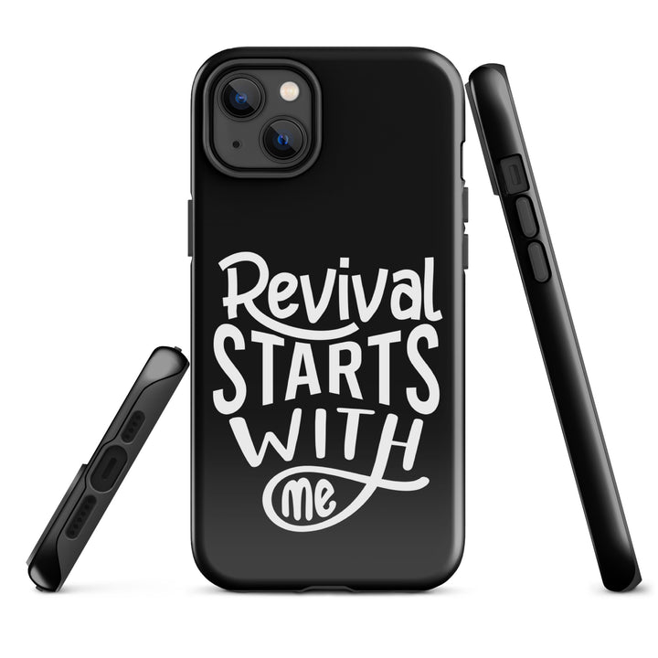 Christian Phone Case Revival Starts With Me Black for iPhone® iPhone® Phone Cases   