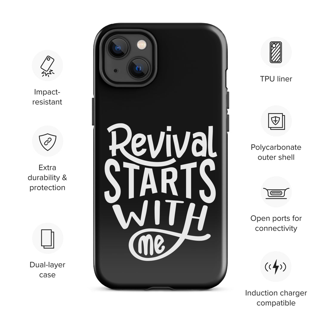 Christian Phone Case Revival Starts With Me Black for iPhone® iPhone® Phone Cases   