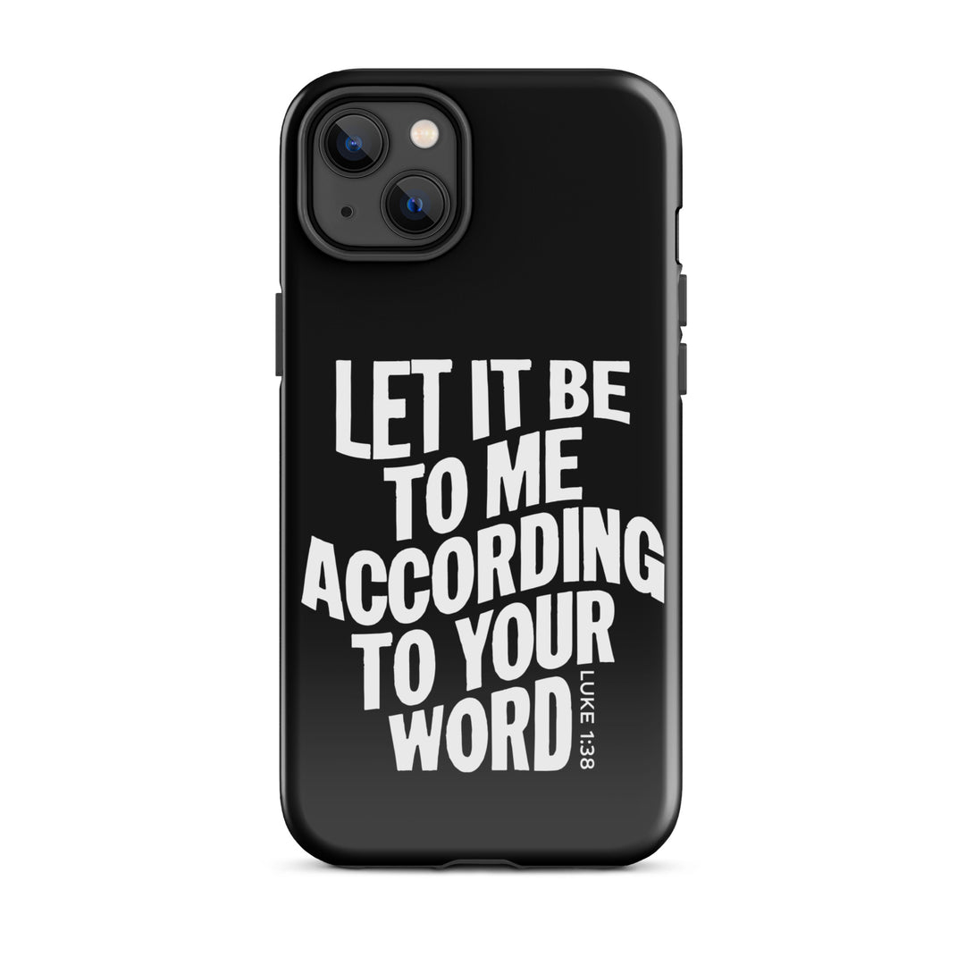 Christian Phone Case According To Your Word Black for iPhone® iPhone® Phone Cases   