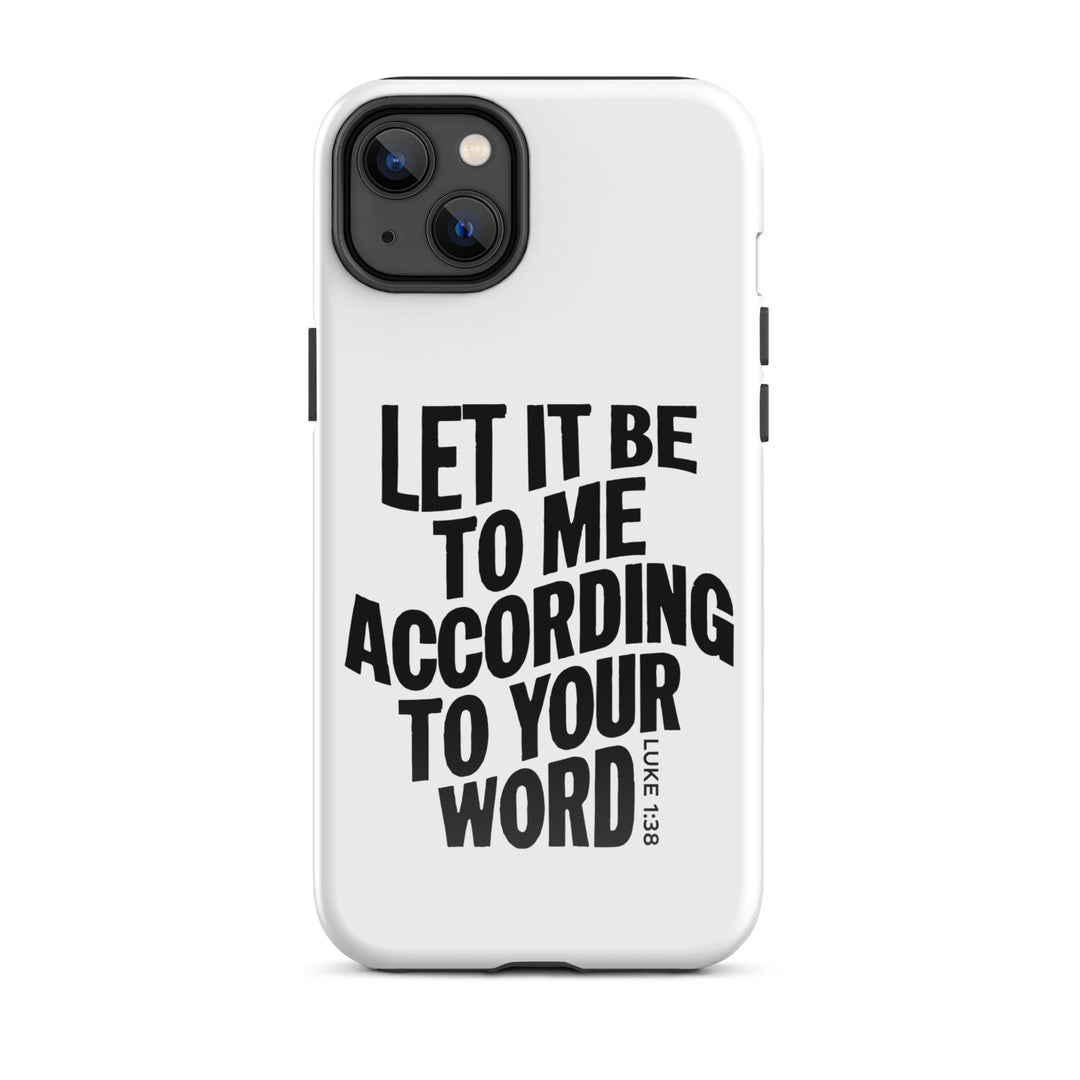 Christian Phone Case According To Your Word White for iPhone® iPhone® Phone Cases Glossy iPhone 14 Plus 