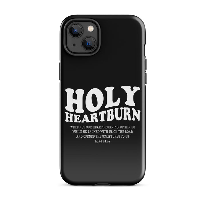 Christian Phone Case Holy Heartburn Black for iPhone® iPhone® Phone Cases Glossy iPhone 14 Plus 