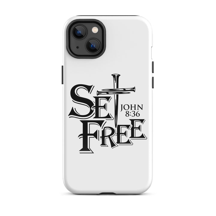 Christian Phone Case Set Free White for iPhone® iPhone® Phone Cases Glossy iPhone 14 Plus 