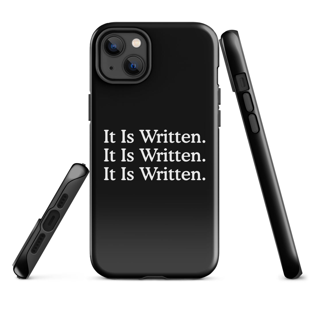 Christian Phone Case It Is Written Black for iPhone® iPhone® Phone Cases   