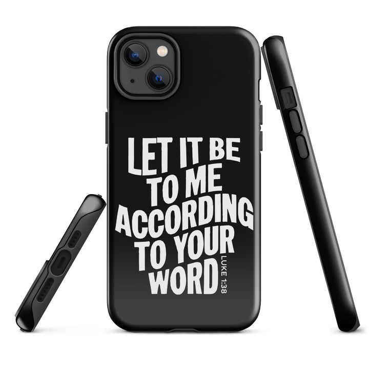 Christian Phone Case According To Your Word Black for iPhone® iPhone® Phone Cases   